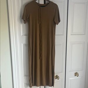 Banana Republic Factory Tan Midi Dress